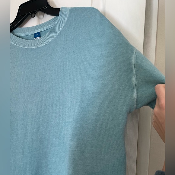 Teal old navy xs crewneck oversized lounge soft - Picture 3 of 8